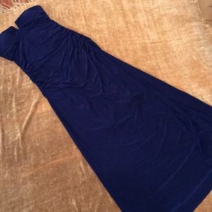Long royal blue formal dress